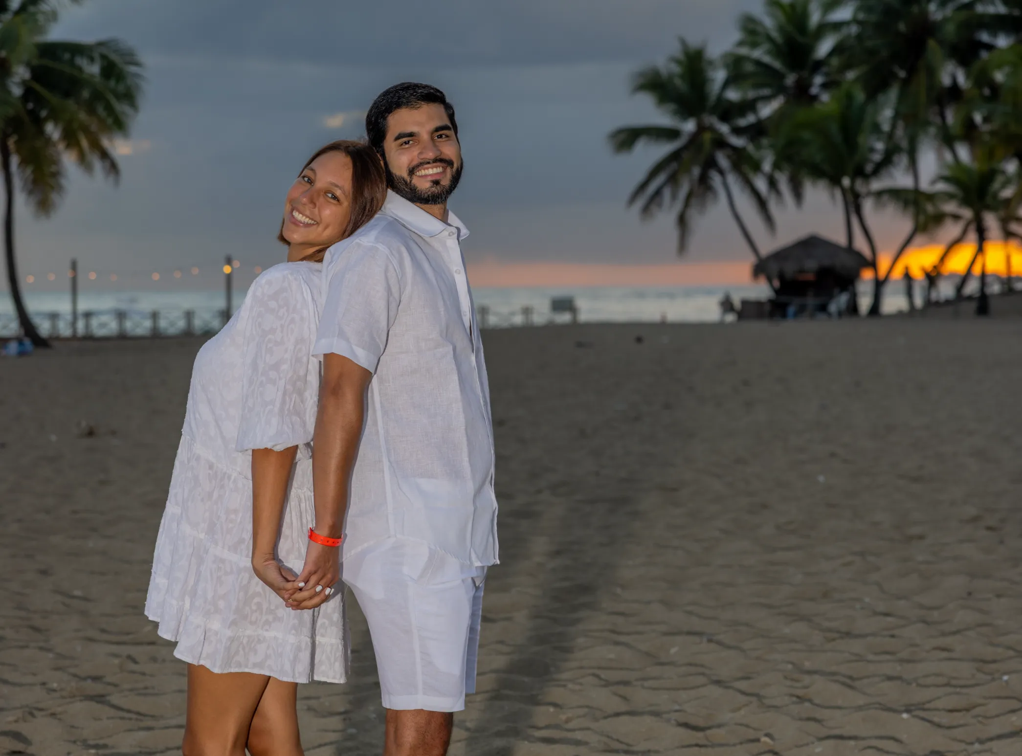 propuesta romántica en la playa de Boca Chica