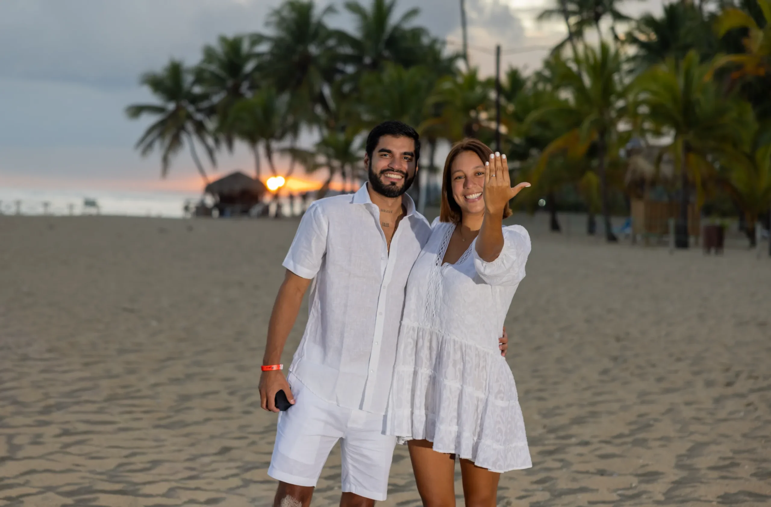 fotógrafo de propuesta de matrimonio en la playa de Punta Cana