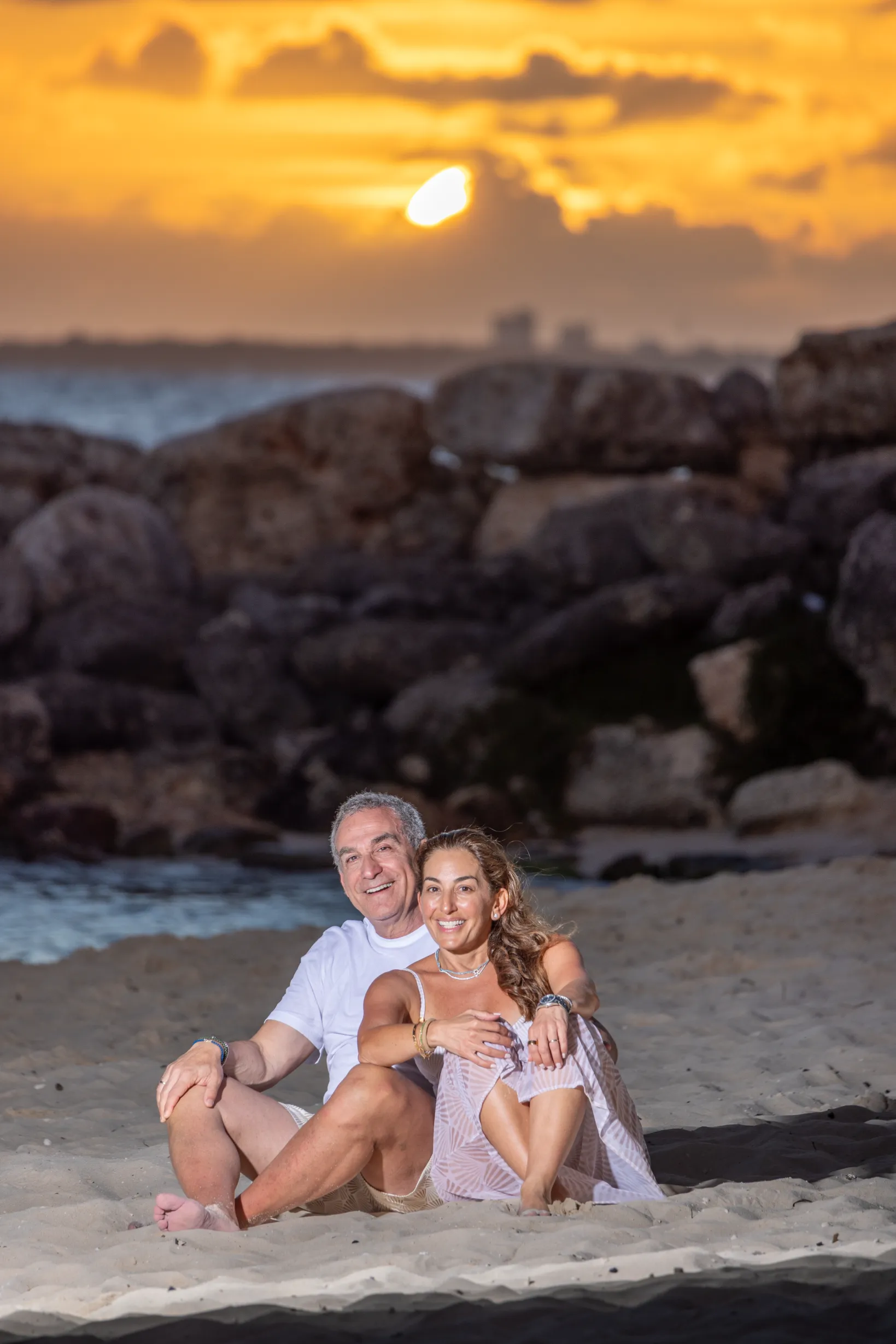 Sesión de fotos familiar en la playa de Casa de Campo, La Romana, República Dominicana