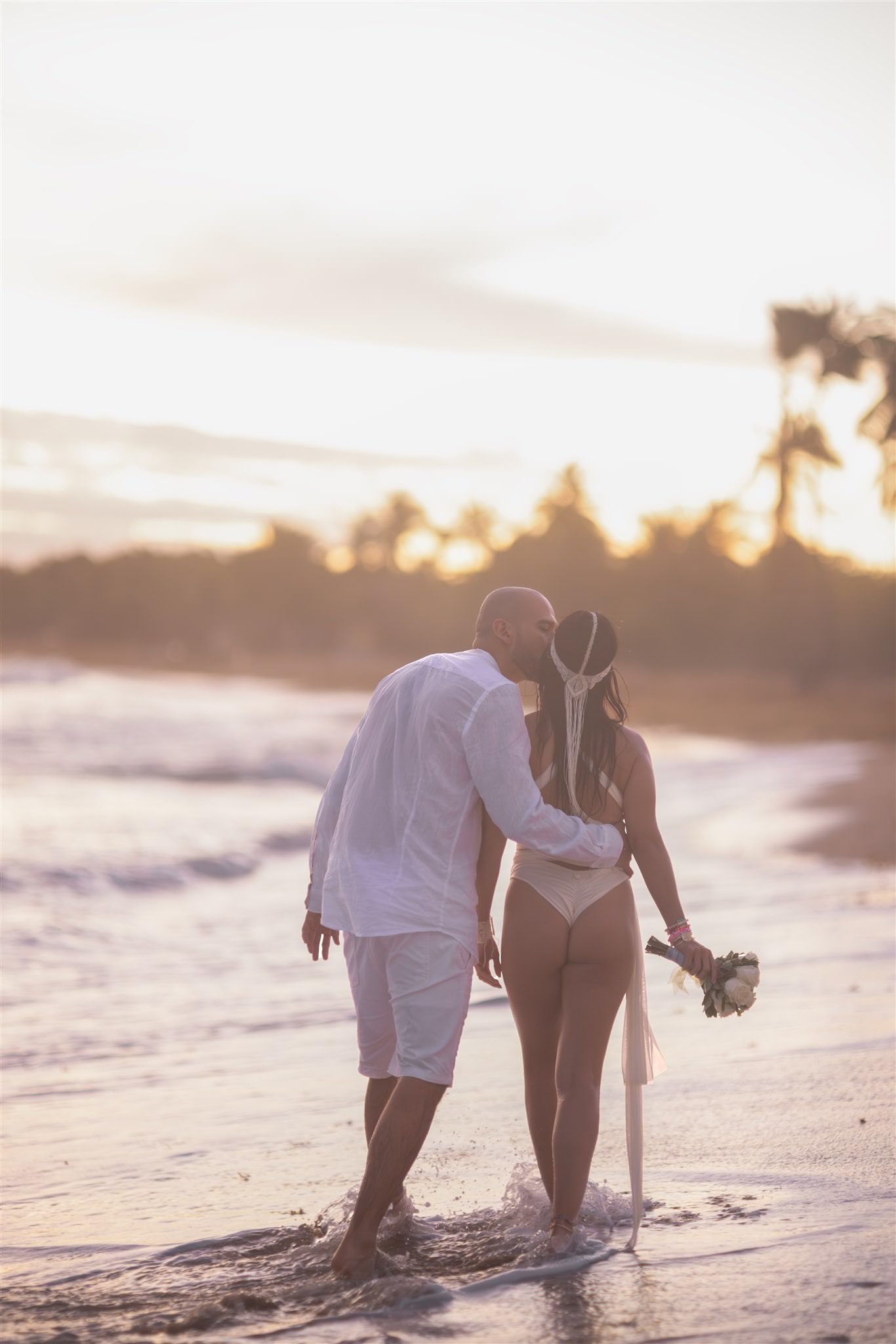 Boda en la playa Punta Cana Playa Macao pública fotografía — Babula Shots RD