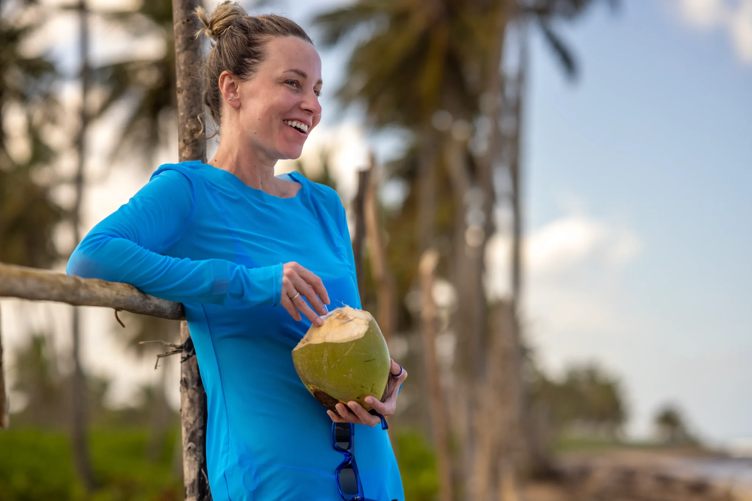 Couple enjoying a beach photo session in Dominican Republic